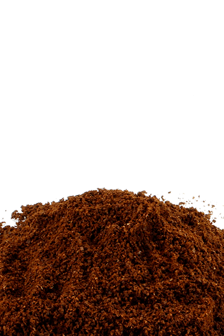montagnetta di caffè in polvere